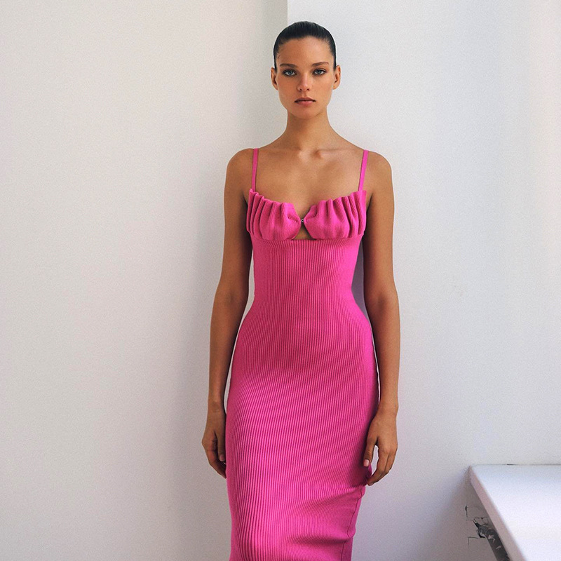 Aura Ruched Midi Dress