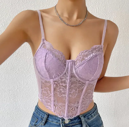 Moonlace Sculpted Lace Corset Top