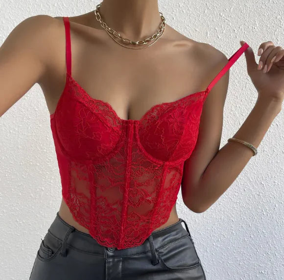 Moonlace Sculpted Lace Corset Top