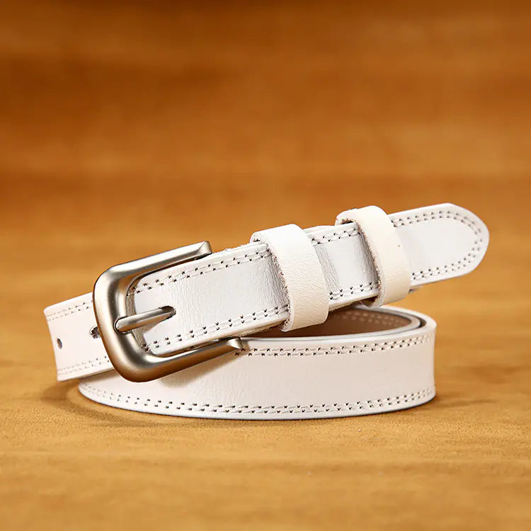 Aveline Classic Stitch Leather Belt