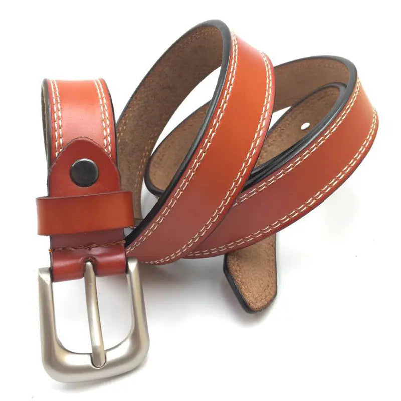 Aveline Classic Stitch Leather Belt