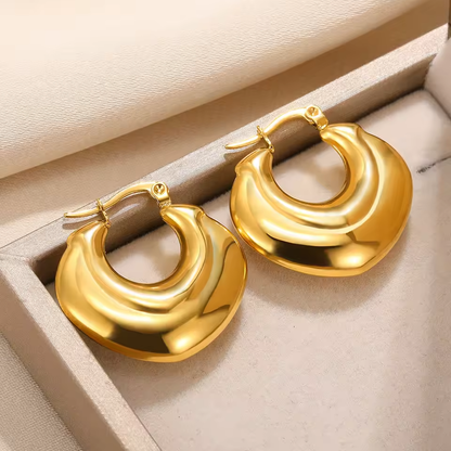 LustréForm Earrings – OroTide Hoop