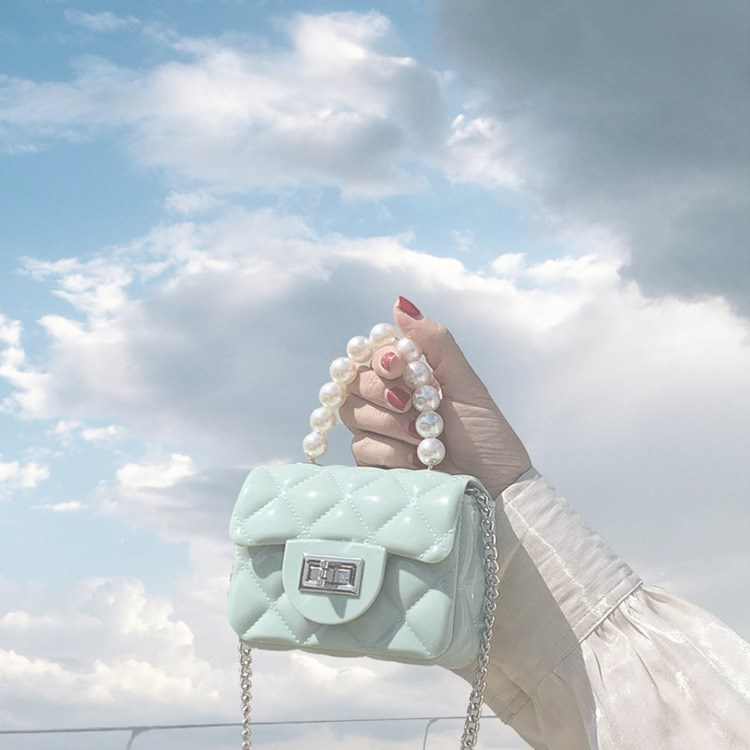 Petite Pearl Strap Quilted Crossbody