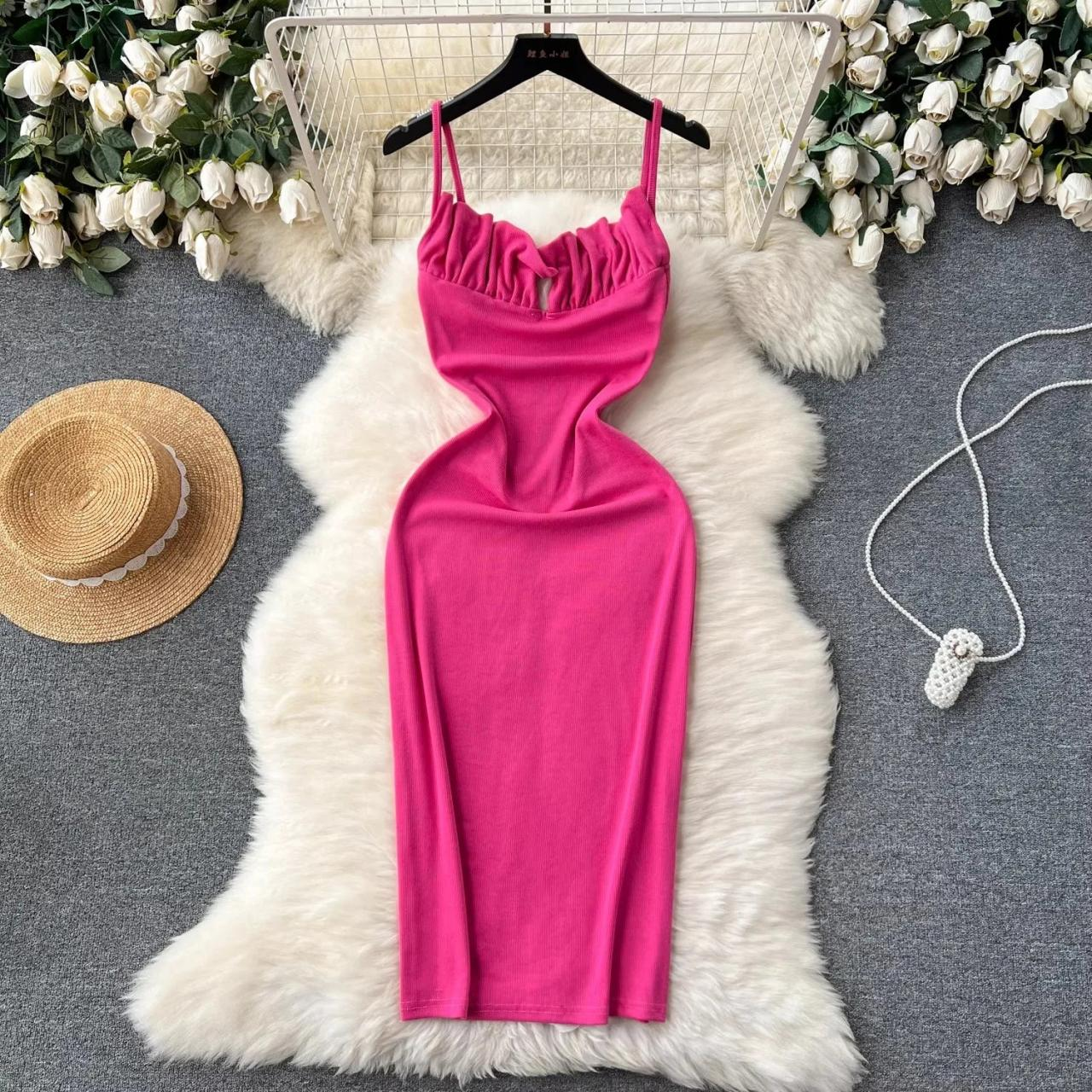 Aura Ruched Midi Dress