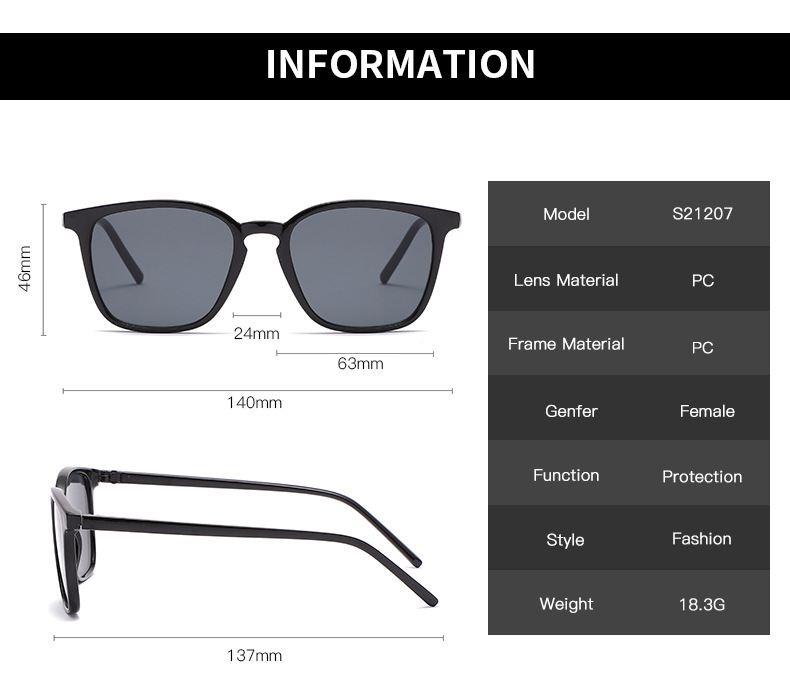 Solshade Retro Minimalist Sunglasses