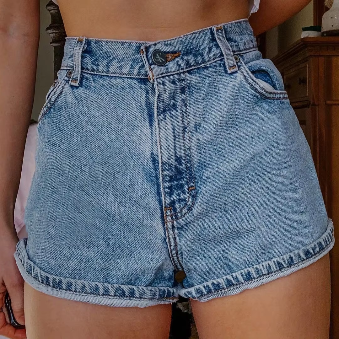 Wildflower Embroidered Denim Shorts