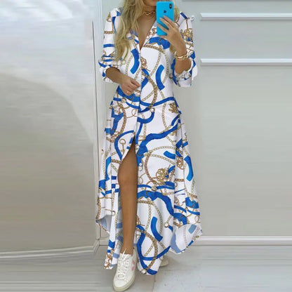 Spring Bloom Button Maxi Dress