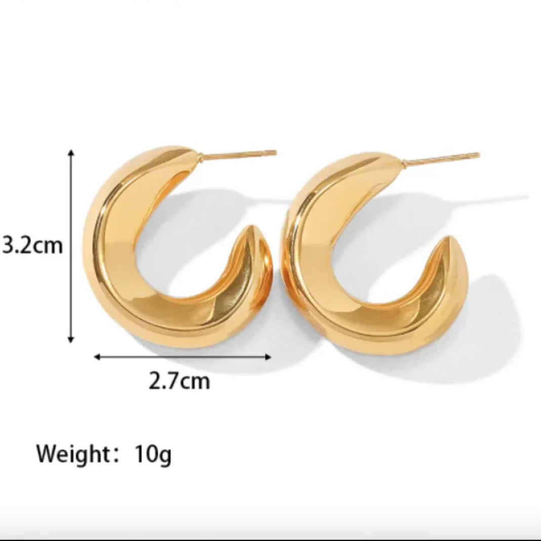 LustréForm Earrings – Soluna Crescent