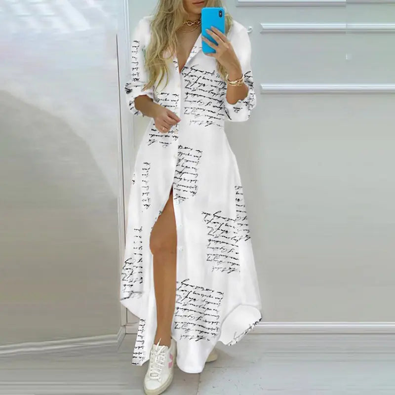 Spring Bloom Button Maxi Dress