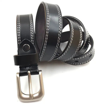 Aveline Classic Stitch Leather Belt