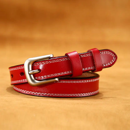 Aveline Classic Stitch Leather Belt