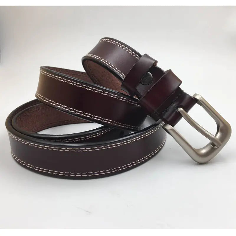 Aveline Classic Stitch Leather Belt