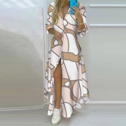 Spring Bloom Button Maxi Dress