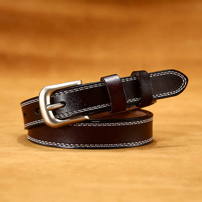 Aveline Classic Stitch Leather Belt
