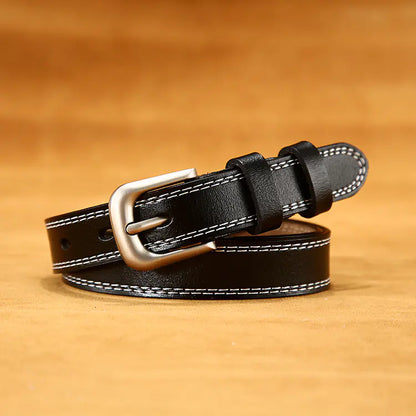 Aveline Classic Stitch Leather Belt